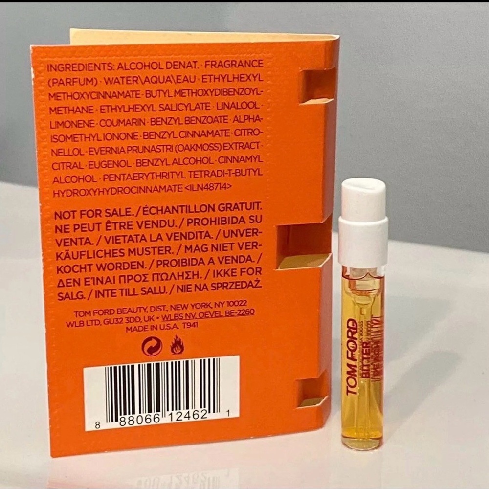 LOT OF 10 Tom Ford Bitter Peach EDP Spray Sample Vial 1.5 ml / .05 oz Travel - Picture 4 of 7